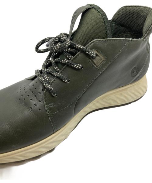 ECCO（エコー）ECCO (エコー) ハイカットスニーカー カーキ サイズ:28の古着・服飾アイテム