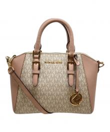 MICHAEL KORS（マイケルコース）の古着「2WAYバッグ」｜ピンク×ベージュ