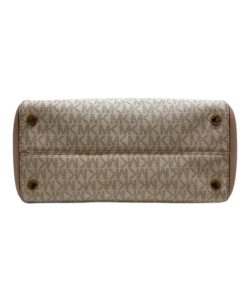 MICHAEL KORS（マイケルコース）MICHAEL KORS (マイケルコース) 2WAYバッグ ピンク×ベージュの古着・服飾アイテム