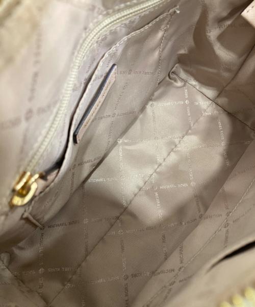 MICHAEL KORS（マイケルコース）MICHAEL KORS (マイケルコース) 2WAYバッグ ピンク×ベージュの古着・服飾アイテム