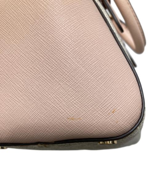 MICHAEL KORS（マイケルコース）MICHAEL KORS (マイケルコース) 2WAYバッグ ピンク×ベージュの古着・服飾アイテム