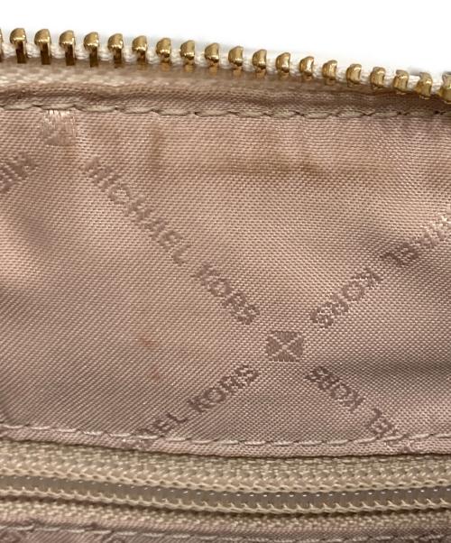 MICHAEL KORS（マイケルコース）MICHAEL KORS (マイケルコース) 2WAYバッグ ピンク×ベージュの古着・服飾アイテム