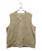 NIGEL CABOURNナイジェルケーボン）の古着「FRENCH WORK SHORT VEST/フレンチ ワーク ショート ベスト」｜ベージュ