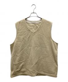NIGEL CABOURN（ナイジェルケーボン）の古着「FRENCH WORK SHORT VEST/フレンチ ワーク ショート ベスト」｜ベージュ