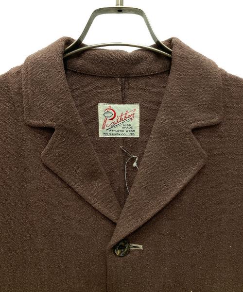POSH BOY（ポッシュボーイ）posh boy (ポッシュボーイ) ネップ加工コットンジャケット ブラウン サイズ:F 未使用品の古着・服飾アイテム