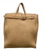 YOUNG & OLSEN The DRYGOODS STORE×FRAMeWORKヤングアンドオルセン ザ ドライグッズストア×フレームワーク）の古着「別注ベルトレザーバッグ」｜ベージュ