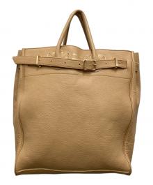 YOUNG & OLSEN The DRYGOODS STORE×FRAMeWORK（ヤングアンドオルセン ザ ドライグッズストア×フレームワーク）の古着「別注ベルトレザーバッグ」｜ベージュ