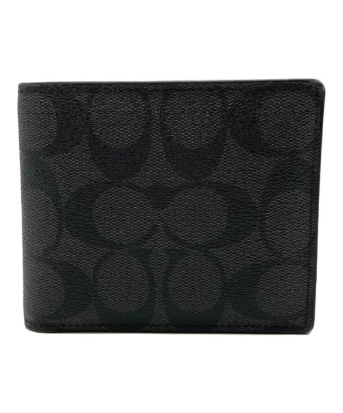 COACH（コーチ）COACH (コーチ) 3-IN-1 ウォレット シグネチャー キャンバス グレーの古着・服飾アイテム