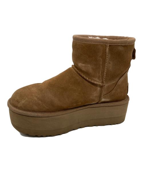 UGG（アグ）UGG (アグ) Classic Mini Platform / 厚底ムートンブーツクラシック ミニ プラットフォーム  ブラウン サイズ:23の古着・服飾アイテム
