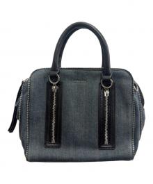DIESEL（ディーゼル）の古着「デニムジップハンドバッグ」｜ブルー