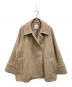 Spick and Spanスピック＆スパン）の古着「ウールナイロンモッサステンカラーショートコート」｜キャメル