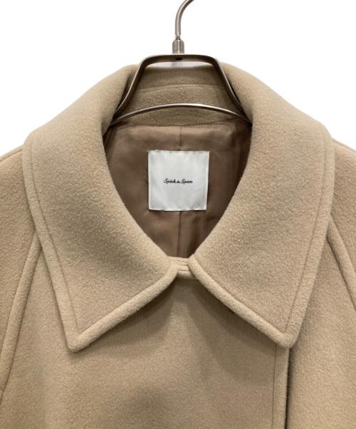Spick and Span（スピック＆スパン）Spick and Span (スピック＆スパン) ウールナイロンモッサステンカラーショートコート キャメル サイズ:38の古着・服飾アイテム