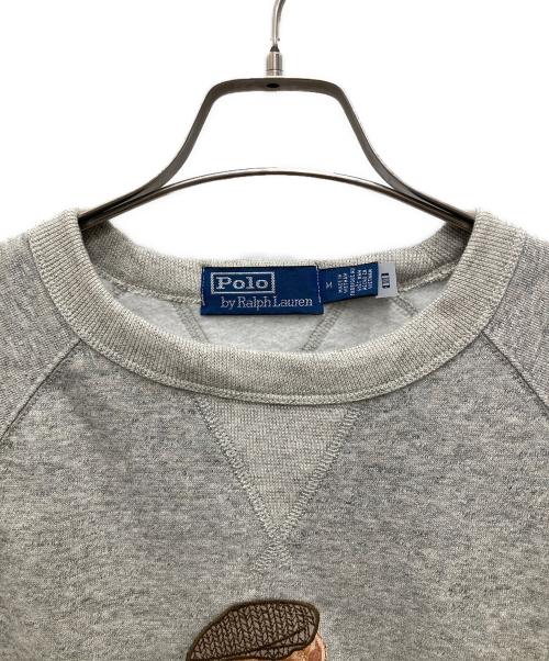 POLO RALPH LAUREN（ポロ・ラルフローレン）POLO RALPH LAUREN (ポロ・ラルフローレン) ポロベアフリーススウェットシャツ グレー サイズ:Mの古着・服飾アイテム
