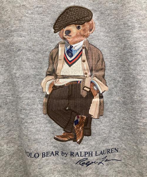 POLO RALPH LAUREN（ポロ・ラルフローレン）POLO RALPH LAUREN (ポロ・ラルフローレン) ポロベアフリーススウェットシャツ グレー サイズ:Mの古着・服飾アイテム