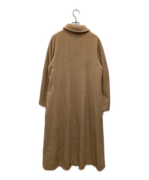 MaxMara（マックスマーラ）MaxMara (マックスマーラ) ベルト付きカシミヤ混ウールコート ベージュ サイズ:38の古着・服飾アイテム