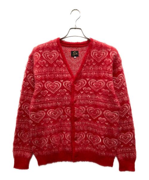 Needles（ニードルズ）Needles (ニードルズ) Mohair Cardigan Heart/モヘアカーディガンハート レッド サイズ:XSの古着・服飾アイテム