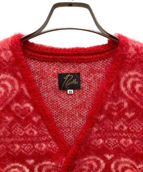 Needles（ニードルズ）Needles (ニードルズ) Mohair Cardigan Heart/モヘアカーディガンハート レッド サイズ:XSの古着・服飾アイテム