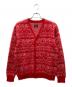 Needles（ニードルズ）の古着「Mohair Cardigan Heart/モヘアカーディガンハート」｜レッド