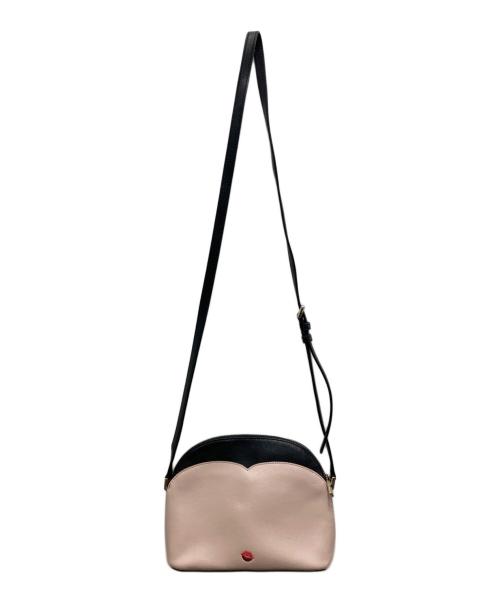 Kate Spade（ケイトスペード）Kate Spade (ケイトスペード) Disney (ディズニー) ショルダーバッグ ピンク×ブラックの古着・服飾アイテム