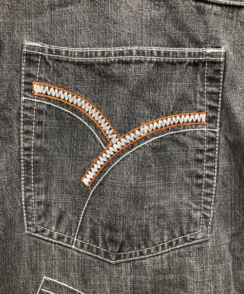 FOCUS（フォーカス）FOCUS (フォーカス) 刺繍デニムパンツ グレー サイズ:42の古着・服飾アイテム