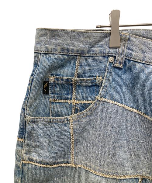 VIBES（バイブス）vibes (バイブス) 継ぎ接ぎデニムパンツ インディゴ サイズ:46の古着・服飾アイテム