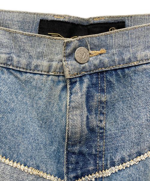 VIBES（バイブス）vibes (バイブス) 継ぎ接ぎデニムパンツ インディゴ サイズ:46の古着・服飾アイテム