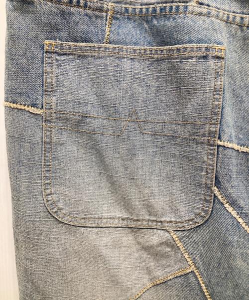VIBES（バイブス）vibes (バイブス) 継ぎ接ぎデニムパンツ インディゴ サイズ:46の古着・服飾アイテム