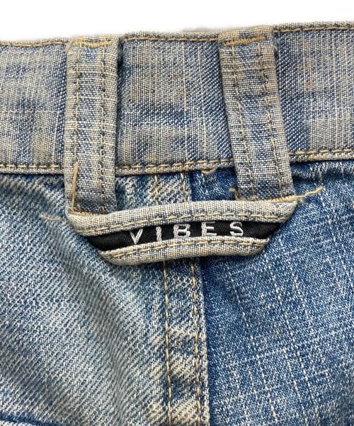VIBES（バイブス）vibes (バイブス) 継ぎ接ぎデニムパンツ インディゴ サイズ:46の古着・服飾アイテム