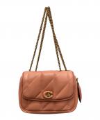 COACHコーチ）の古着「Pillow Madison Shoulder Bag/ピロー マディソン ショルダー バッグ」｜コーラルピンク