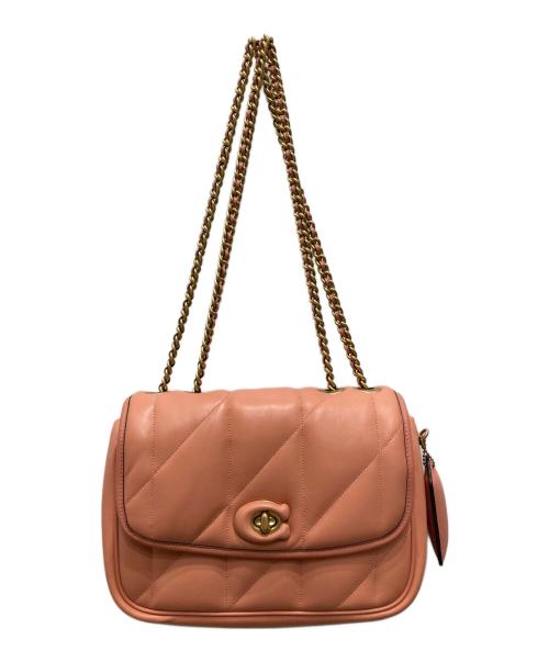 COACH（コーチ）COACH (コーチ) Pillow Madison Shoulder Bag/ピロー マディソン ショルダー バッグ コーラルピンクの古着・服飾アイテム