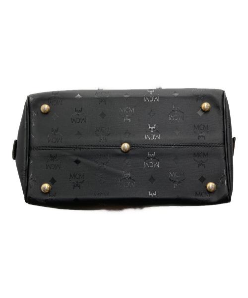 MCM（エムシーエム）MCM (エムシーエム) ヴィセトス柄ミニボストンバッグ ブラックの古着・服飾アイテム