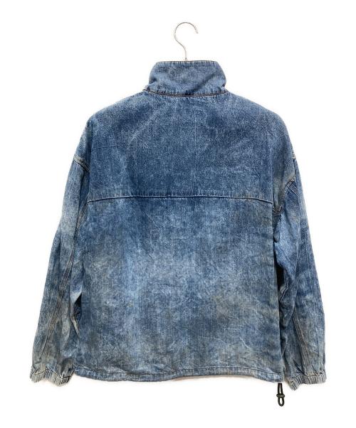 DIESEL（ディーゼル）DIESEL (ディーゼル) D-FLOW-FSE ダート加工デニムプルオーバー ブルー サイズ:Lの古着・服飾アイテム