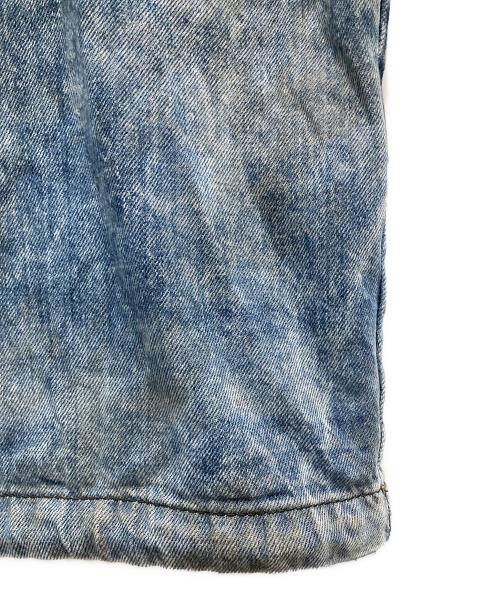 DIESEL（ディーゼル）DIESEL (ディーゼル) D-FLOW-FSE ダート加工デニムプルオーバー ブルー サイズ:Lの古着・服飾アイテム