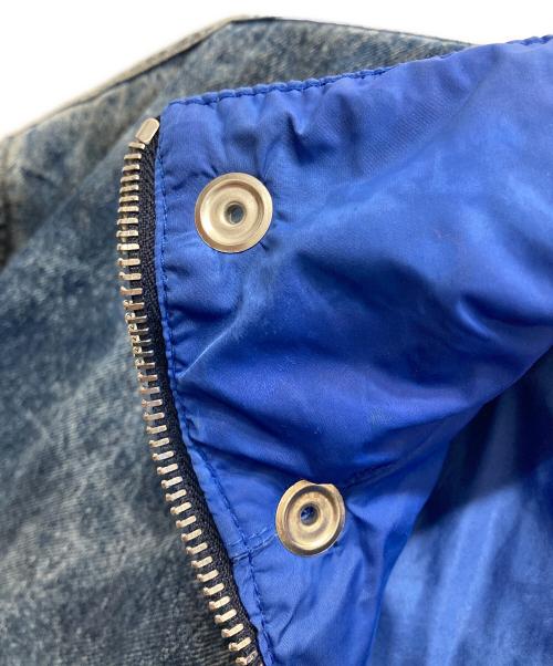 DIESEL（ディーゼル）DIESEL (ディーゼル) D-FLOW-FSE ダート加工デニムプルオーバー ブルー サイズ:Lの古着・服飾アイテム