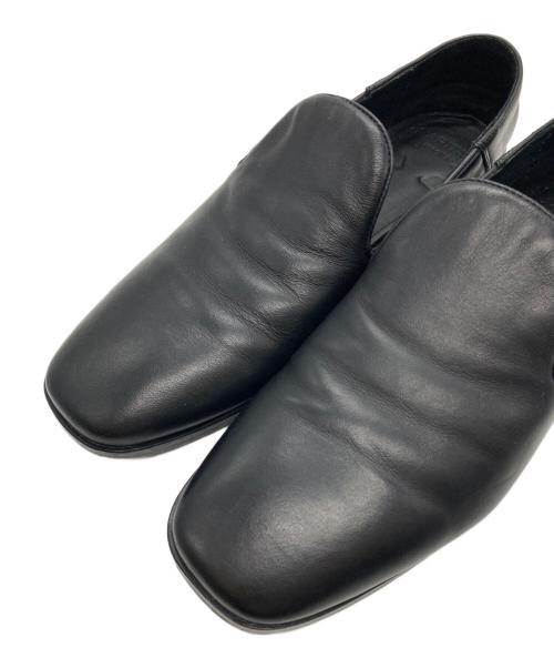 MARITAN（マリタン）maritan (マリタン) スクエアトゥーローファー ブラック サイズ:38の古着・服飾アイテム
