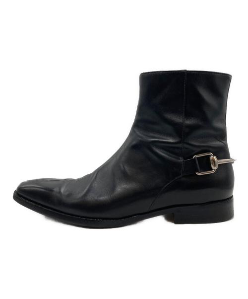 GUCCI（グッチ）GUCCI (グッチ) ホースビットジョッパーブーツ ブラック サイズ:40の古着・服飾アイテム
