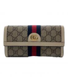 GUCCI（グッチ）の古着「GGコンチネンタルウォレット」｜ベージュ