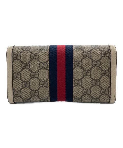 GUCCI（グッチ）GUCCI (グッチ) GGコンチネンタルウォレット ベージュの古着・服飾アイテム