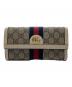 GUCCI（グッチ）の古着「GGコンチネンタルウォレット」｜ベージュ