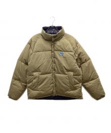 SANTA CRUZ（サンタクルーズ）の古着「リバーシブル中綿ジャケット」｜ベージュ×ネイビー