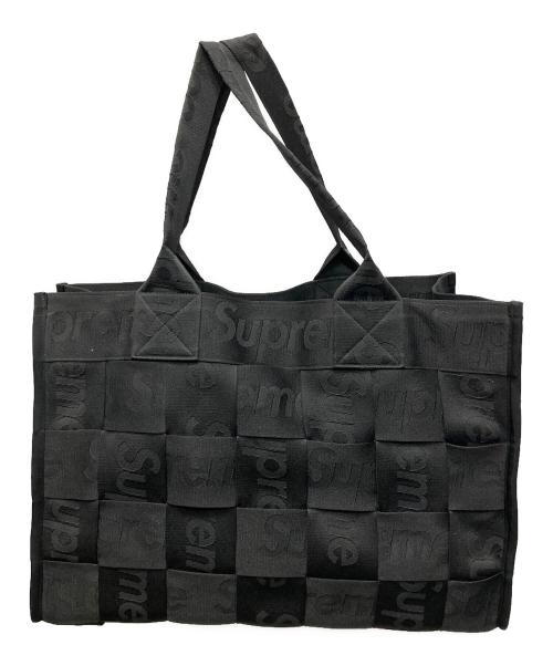 SUPREME（シュプリーム）Supreme (シュプリーム) 23SS Woven Large Tote ブラックの古着・服飾アイテム