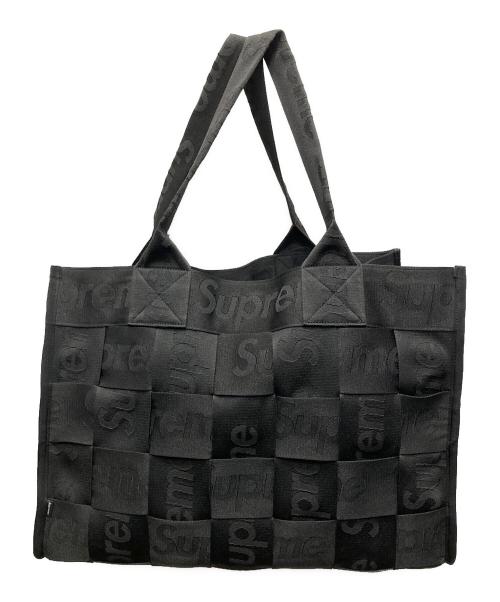 SUPREME（シュプリーム）Supreme (シュプリーム) 23SS Woven Large Tote ブラックの古着・服飾アイテム