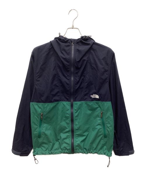THE NORTH FACE（ザ ノース フェイス）THE NORTH FACE (ザ ノース フェイス) コンパクトジャケット ネイビー×グリーン サイズ:Sの古着・服飾アイテム