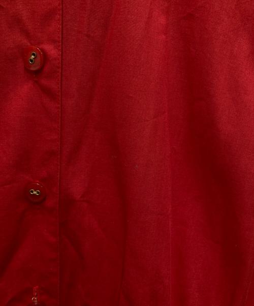 BLUE LABEL CRESTBRIDGE（ブルーレーベルクレストブリッジ）BLUE LABEL CRESTBRIDGE (ブルーレーベルクレストブリッジ) シャツワンピース レッド サイズ:38の古着・服飾アイテム