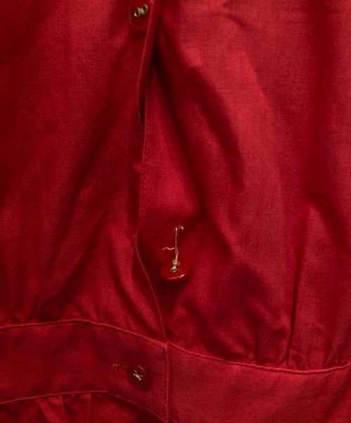 BLUE LABEL CRESTBRIDGE（ブルーレーベルクレストブリッジ）BLUE LABEL CRESTBRIDGE (ブルーレーベルクレストブリッジ) シャツワンピース レッド サイズ:38の古着・服飾アイテム