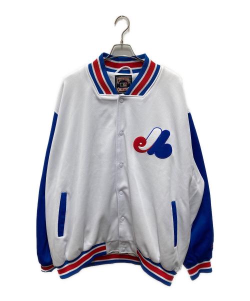 Cooperstown COLLECTION（クーパースダウンコレクション）COOPERSTOWN COLLECTION (クーパースダウンコレクション) スタジャン ブルー×ホワイト サイズ:3XLの古着・服飾アイテム