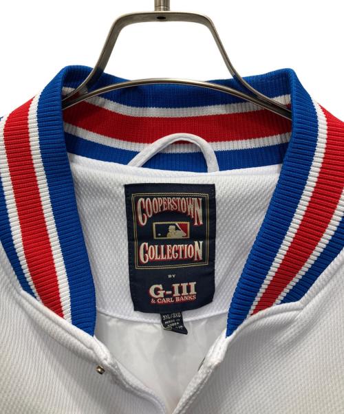 Cooperstown COLLECTION（クーパースダウンコレクション）COOPERSTOWN COLLECTION (クーパースダウンコレクション) スタジャン ブルー×ホワイト サイズ:3XLの古着・服飾アイテム
