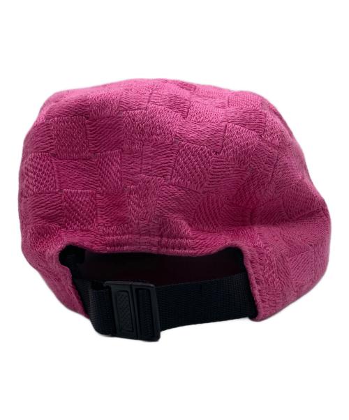 SUPREME（シュプリーム）Supreme (シュプリーム) Checker Weave Camp Cap/ェッカー ウィーブ キャンプ キャップ ピンクの古着・服飾アイテム