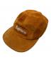Supreme（シュプリーム）の古着「Suede Camp Cap/スウェードキャンプキャップ」｜オレンジ