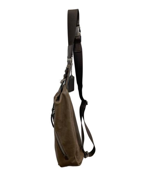 COACH（コーチ）COACH (コーチ) トンプソン レザースリングパック ブラウンの古着・服飾アイテム